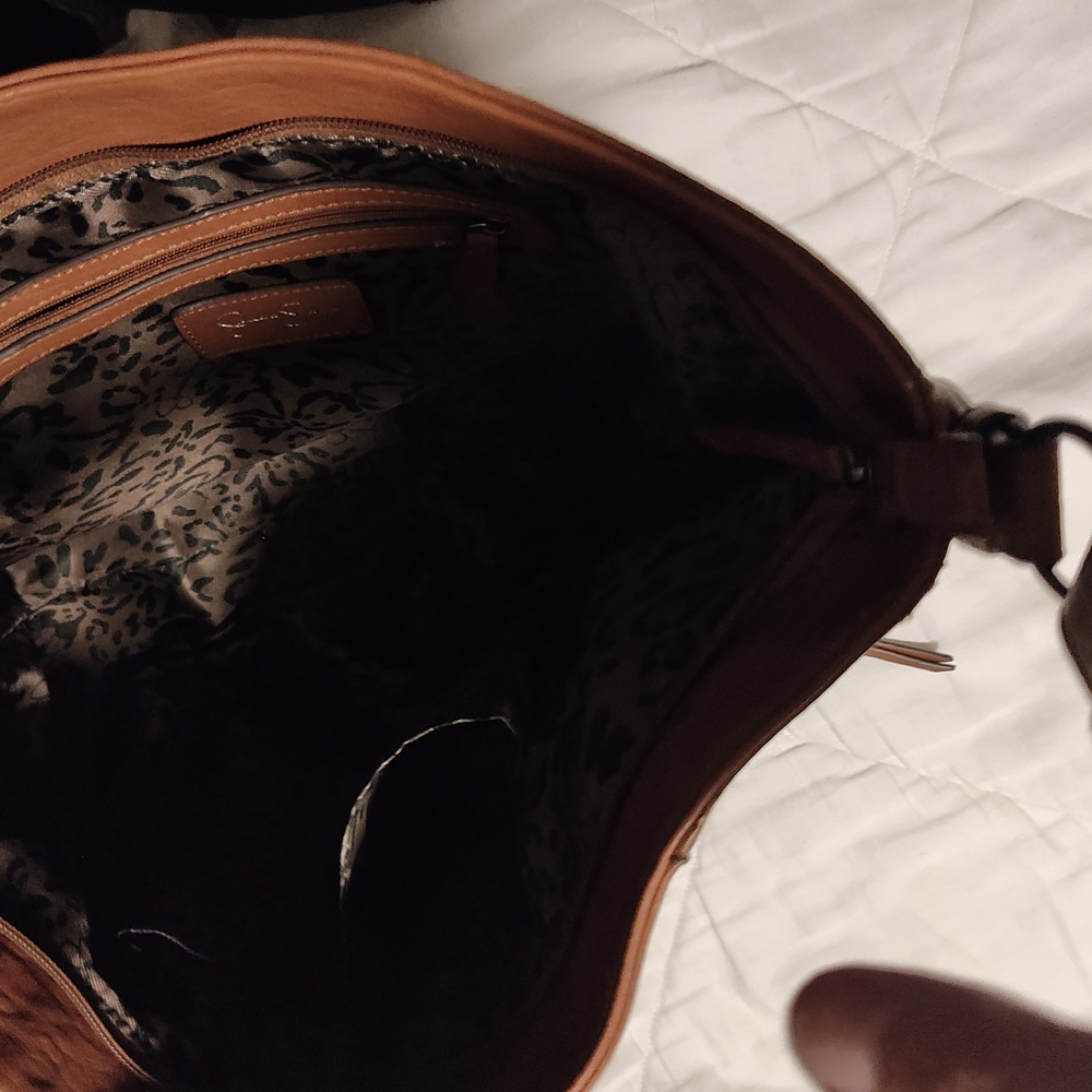 Jessica Simpson Tan Leather Handbag - Picture 3 of 3